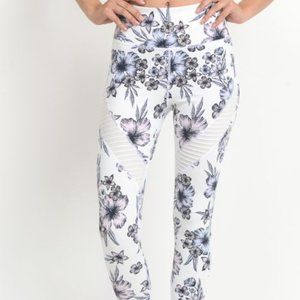 Hibiscus Moto Mesh Leggings